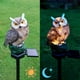 thumbnail image 2 of Lámpara LED Solar impermeable para exteriores luz de noche con forma Kuymtek de búho y pájaro con energía Solar estatua de estaca de jardín iluminación blanca cálida, 2 of 9