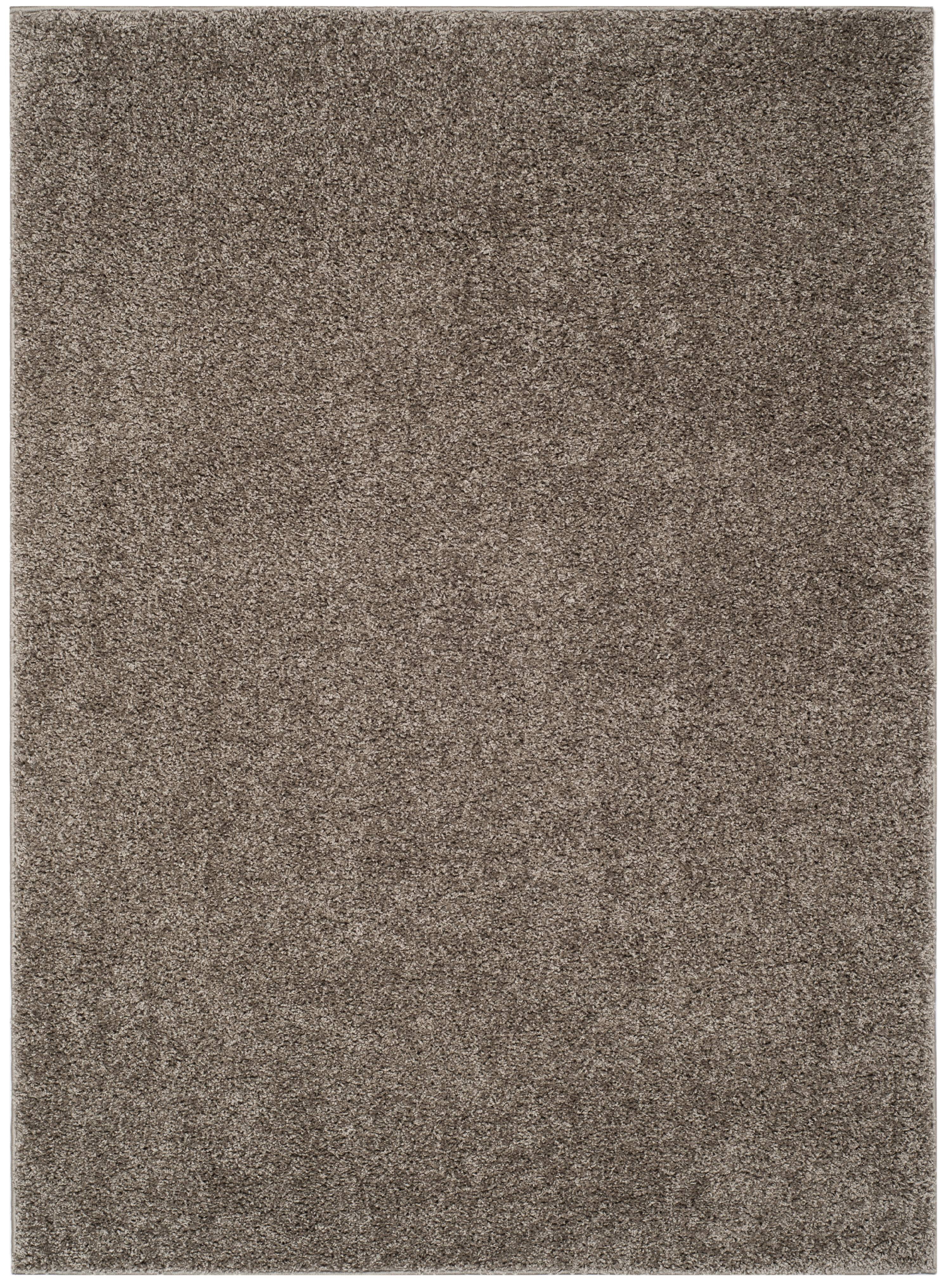 SAFAVIEH New York Willis Plush Solid Shag Area Rug, Grey, 4' x 6'