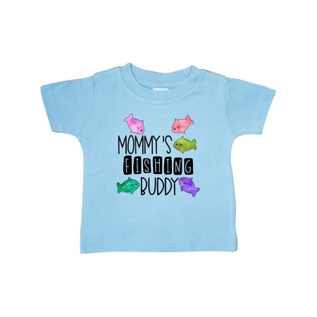 

Inktastic Mommy s Fishing Buddy with Colorful Fish Gift Baby Boy or Baby Girl T-Shirt