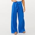 thumbnail image 5 of CHEEREAM Womens Baggy Cargo Pants For Womens Athletic Straight Wide Leg High Waisted Pull On Sweat Trousers With Decorative Drawstring Summer Sport Bottom Active Lightweight Breable, 5 of 7