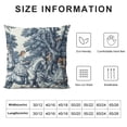 thumbnail image 5 of ONETECH Toile Pillow Covers,Vintage Pillow case,Blue and White Pillow Cover,Horse Pillow Cover,Trendy Throw Pillow Cover, 5 of 5