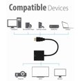 thumbnail image 7 of HDMI to VGA, Gold-Plated 1080P Active HDMI to VGA Adapter Video Converter Male to Female with Micro USB and 3.5mm Audio Port Cable for PC/Laptop/DVD- Black, 7 of 7