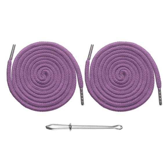 Uxcell 2 Pcs Drawstring Cords 51" Replacement Drawstring Hoodie String Sewing Tool with Easy Threader Purple