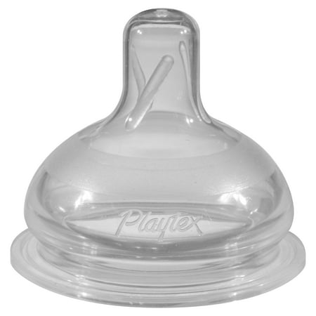 Playtex Baby Full Size Medium Flow Baby Bottle Nipples 2-Pack