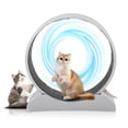 thumbnail image 6 of Zimtown 31in Cat Exercise Wheel, Carpeted Treadmill for Daily Exercise and Weight Loss, Gray, 6 of 9