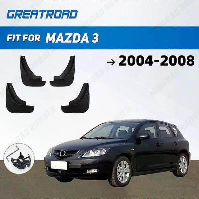 Exquisite for Mazda 3 (BK) Hatchback M3 2004-2008 2005 2006 2007 Car Front Rear for Fender Splash Guards Mudflaps Mudguards Mud Flaps