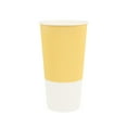 thumbnail image 5 of Restpresso 20 oz Light Yellow Paper Coffee Cup - Ripple Wall - 3 1/2" x 3 1/2" x 6 1/4" - 250 count box, 5 of 10