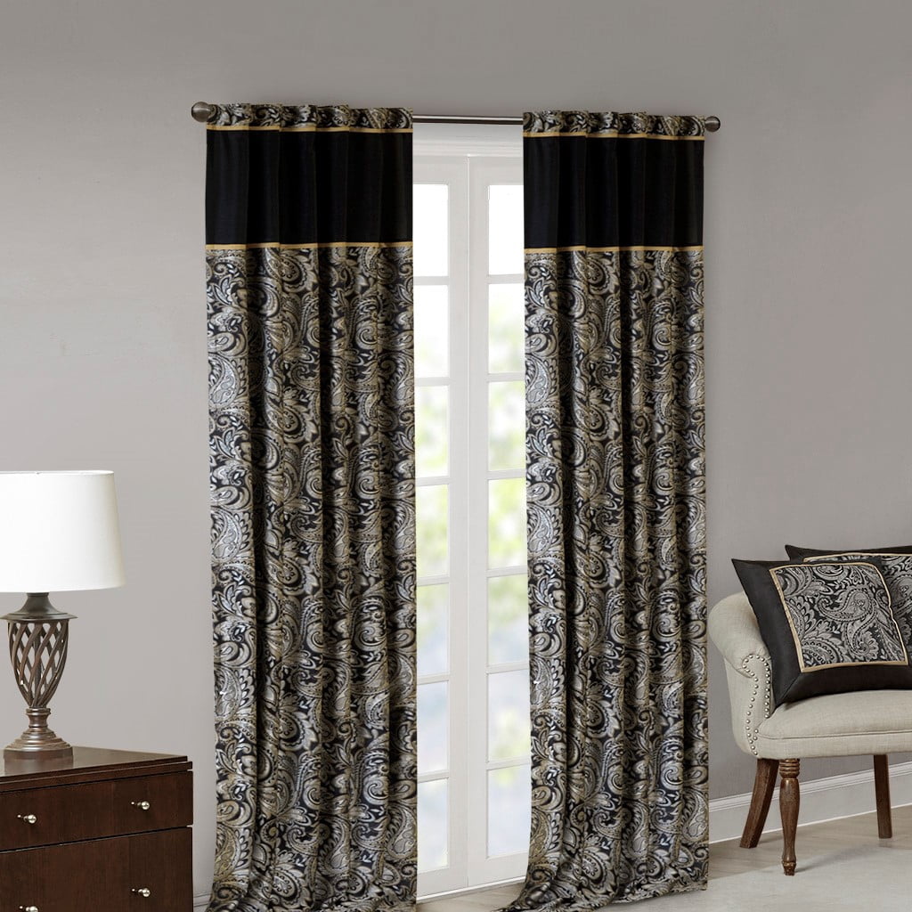 MAYEERTY Jacquard Curtain Panel Pair(2 Pcs Window Panels)