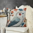 thumbnail image 3 of Bird Print Decorative Pillow Cover, Farmhouse Floral Cushion Cover for Home, 3 of 6