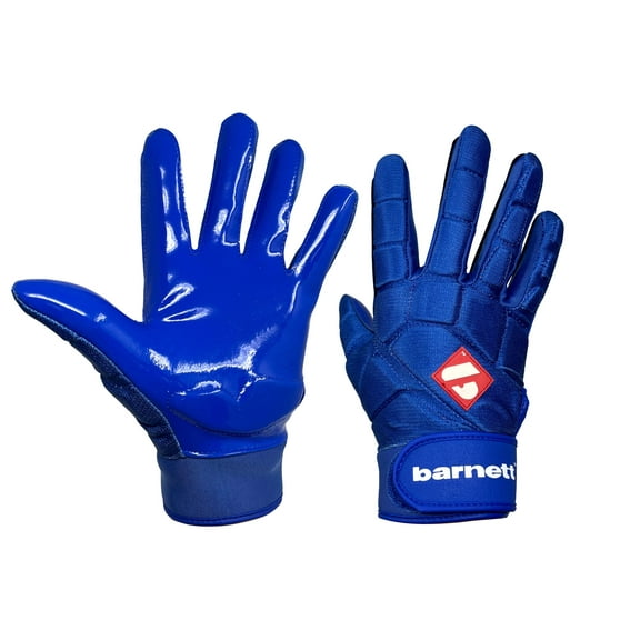 FKG-03 Blue High Level Linebacker Football Gloves, LB, RB, TE