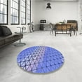 thumbnail image 4 of Ahgly Company Machine Washable Indoor Rectangle Transitional Blue Area Rugs, 2' x 4', 4 of 7