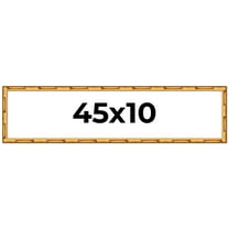 45x10 Frame Gold Bamboo Picture Frame - Complete Modern Photo Frame Includes UV Acrylic Shatter