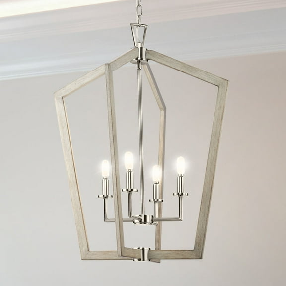 Luxury Modern Chandelier, Brushed Nickel, UHP4568