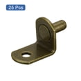 thumbnail image 3 of Uxcell Shelf Support Pegs L-Shaped Bracket Pegs Shelf Pin With Hole Bronze Tone 5mm, 3 of 5