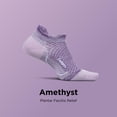 thumbnail image 2 of Feetures Plantar Fasciitis Relief Sock Light Cushion No Show Tab - Targeted Compression Sock for Women & Men - Amethyst , Small (1 Pair), 2 of 7