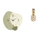 thumbnail image 1 of Reloj de pared,Reloj de pared silencioso Reloj de pared nórdico Decoración del hogar,Estatua de resina,Estatua de resina para decoración del hogar,manualidades,oro,Escultura de oro,figura de, 1 of 8