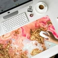 thumbnail image 3 of Golden Marble Extended Gaming Mouse Pad - 35.4x15.7 Inch, Large Non-Slip Rubber Base, Waterproof Keyboard Mouse Mat, Stitched Edges, Perfect for Work, Game, Office, Home, 3 of 6