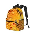 thumbnail image 6 of Wukai Bees on Hive Honeycomb Versatile Backpack:Spacious,Organized,Comfortable,Ideal for Travel and Everyday Use with Multiple Pockets and Padded Straps, 6 of 8