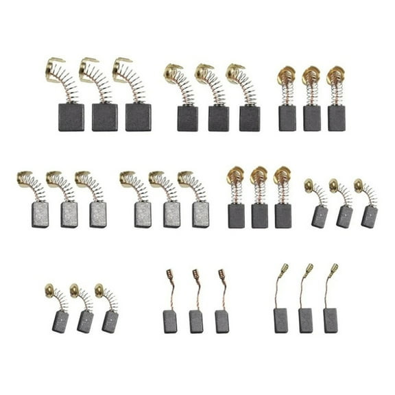 60Pcs Carbon Brushes Carbon Brushes Replacement for Power Tool for Hammer Drills Circular Saws Angle Grinders,60 * Carbon Brushes,As Shown