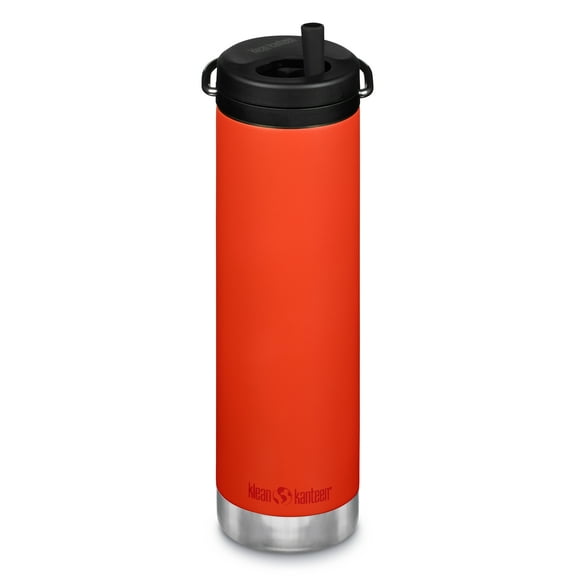 Klean Kanteen 20 fl oz Stainless Steel Insulated Water Bottle Twist Cap Tiger Lily, 1