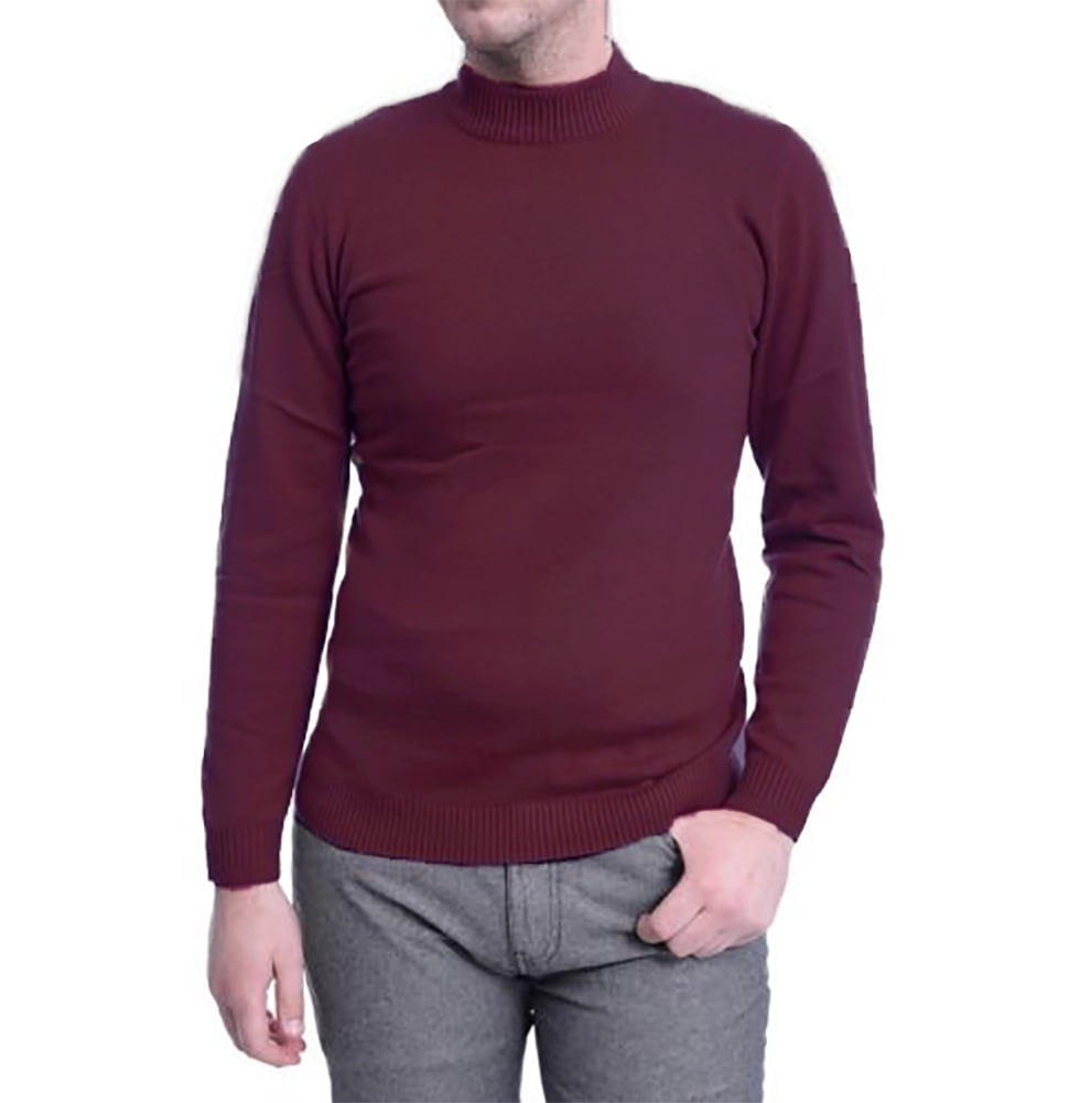 mens purple turtleneck shirt