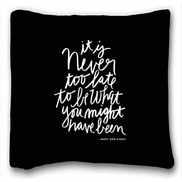 WinHome Black And White Quotes Pillow Decorative Inspirational Quotes