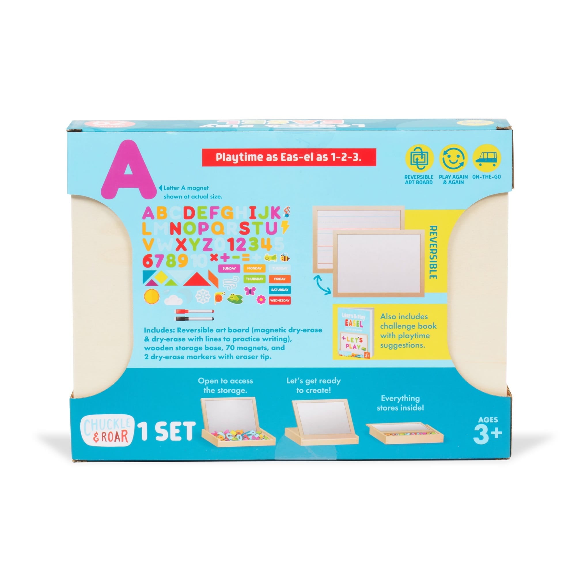 Chuckle & Roar Learn & Play Easel for Children Ages 3+ by Buffalo Games