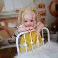 thumbnail image 5 of Reborn Baby Dolls 24'' Blue Eyes Soft Body with Silicone Limbs Christmas Birthday Gift Sets for 3+ Years Children, 5 of 7