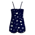 thumbnail image 6 of Hpapadks Womens Pajamas Set Valentine's Day V Neck Love Print Sleeveless Tank Tops Shorts Cozy Homewear Set Women Pjs Navy S, 6 of 6