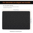 thumbnail image 4 of Vinyl Placemats Set of 8 Faux Leather 100% Waterproof Wipeable Washable Place Mats Heat Resistant Easy Clean Non-Slip Table Mats for Indoor Outdoor. (8,Red), 4 of 7
