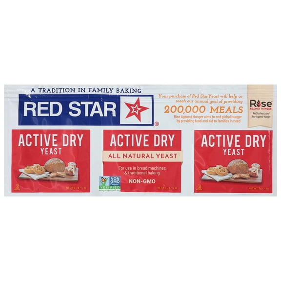 Pack Of 3 Red Star Active Dry Yeast - Original, 3 ct (Package May Vary)