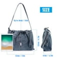 thumbnail image 5 of Spencer Women's Large Denim Purses Crossbody Shoulder Bag Casual Messenger Bag Handbags Travel Tote Bag, 5 of 10