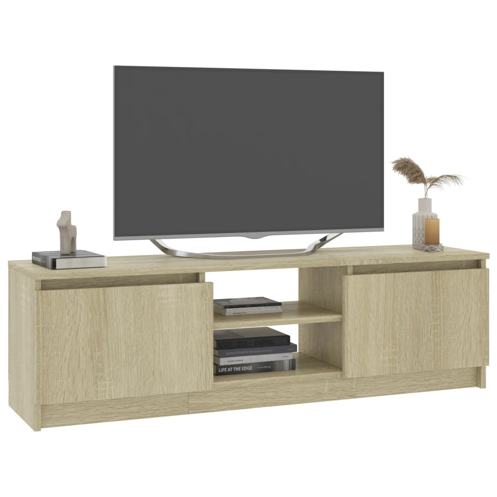Lowestbest TV Stand, Entertainment Center Media Console Table with 2 Doors and Open Shelves Lowestbest TV Stand, Entertainment Center Media Console Table with 2 Doors and Open Shelves