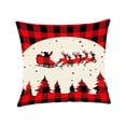 thumbnail image 2 of Christmas Pillow Covers 18x18 Inches Festive Throw Pillow Case Seasonal Winter Holiday Cushion Cover Soft Indoor Home Decor For Sofa Bedroom, 2 of 7