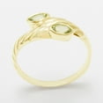 thumbnail image 2 of LBG British Made 18k Yellow Gold Natural Peridot Womens Band Ring - 33 size options - 7.25 - 33 size options - Sizes 4 to 12 Available, 2 of 6