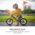 thumbnail image 4 of Miangastore 1 Set Bike Safety Flag Fiberglass Pole Children's Tail Triangular Flag, 4 of 9