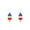 Multicolor-5D, variant on karymi A Pair of Red White Blue Faux Leather Patriotic Earrings Star Bow Flag Design for 4th of July Independence Day Party Jewelry Women Accessories Fourth of July Decorations