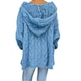 thumbnail image 3 of Aboser Chunky Knit Sweaters fro Women Pullover Long Sleeve Hooded Sweater Tops Plus Size Warm Winter Knitwear Cozy Soft Long Sleeve Jumpers Loose Fit Casual Hoodies, 3 of 6