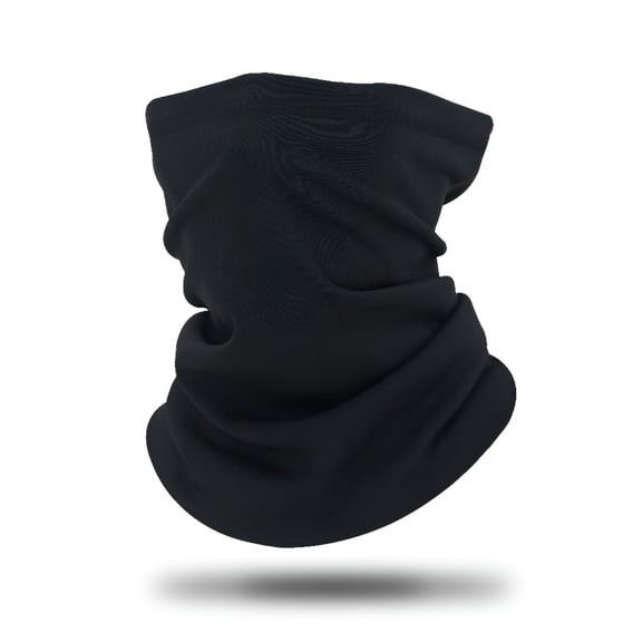 TELOLY Windproof Winter Men'S Scarf Neck Warmer Tube Magic Scarf Fleece Balaclava Ski Mask Motorcycles Cycling Camping Hiking Scarves(Black)