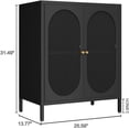 thumbnail image 6 of Fumedo 2-Door Accent Cabinet, Metal Storage Cabinet with Adjustable Shelf, 30.7 x 16.92 x 8.46 Inches, 6 of 6