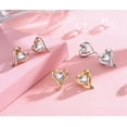 thumbnail image 5 of LAVUMO Heart Earrings for Women Sterling Silver 925 ,5A Cubic Zircon Jewelry Festival Gift for Her, 5 of 6