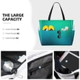 thumbnail image 3 of Daiia Green Turquoise Teal Beach Travel Bag - Water-Resistant Beach Bag, Lightweight Tote with 7 Pockets for Women and Men - Gym,Pool,Camping,Reusable Grocery Bag, 3 of 7