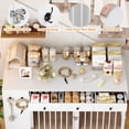thumbnail image 6 of Homfa 59'' Large Double Dog Crate Furniture with 3 Drawers and Side Cabinet & Shelf, Indoor Wooden Dog Kennel with Removable Divider for 2 Medium or Large Dogs, White, 6 of 8