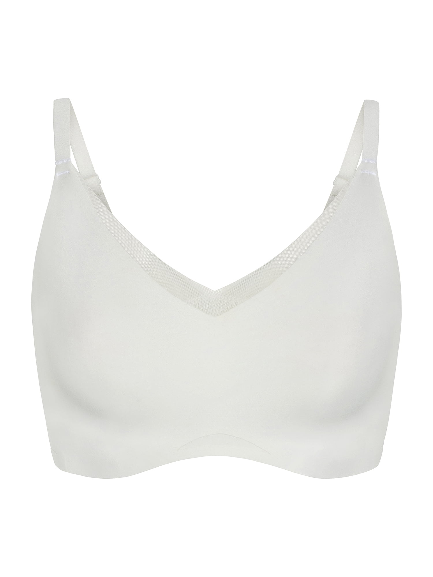 Joyspun Women’s Wireless Bonded Bra with Mesh Inserts, Sizes XS-XXXL