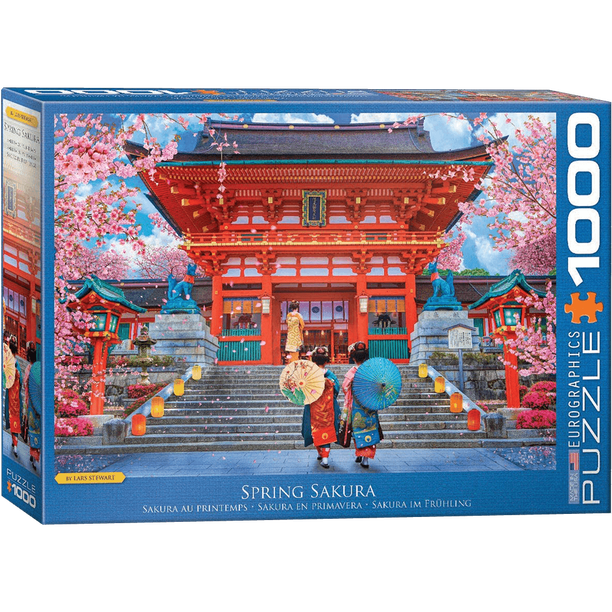 Rompecabezas Eurographics 1000 pzs Sakura en Primavera 68 x 49 cm