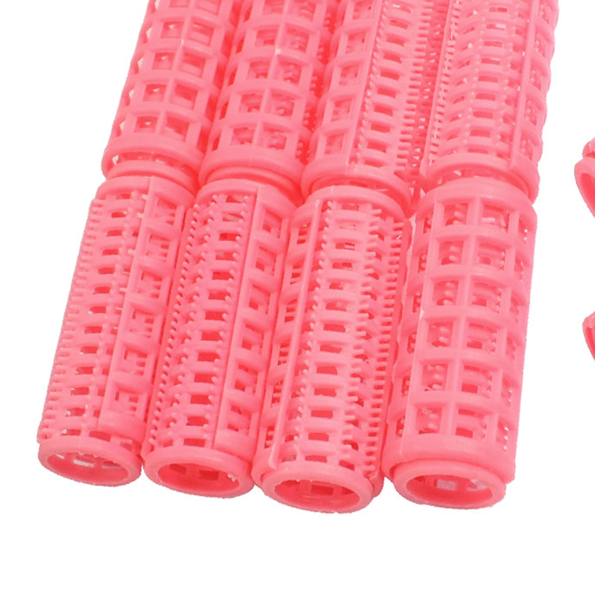Unique Bargains 10 Piece Plastic Lady Hair Styling Roller Curler Pink 0.14 Pound