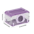 thumbnail image 3 of MORVLIX Foldable Transparent Plastic Insect Observation Box Breathable Portable Critter Habitat Container Outdoor Nature Exploration Educational Observation Cage for Biological Study Purple, 3 of 6