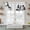 White, variant on Black White Cat Tier Curtains 24 Inch Length, Retro Art Animals Cafe Short Curtains for Bathroom Over Sink, Small Kitchen Curtain Light Filtering Tiered Drapes 2 Panels 27.5"Wx24"L