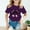 Z2-Purple, variant on Girls' Short Sleeve Cartoon Painted Graphic T-Shirt, Everyday Casual Wear, Soft & Comfortable Fit Tops Black,5-6 Years