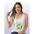 thumbnail image 2 of Artshine Little Emperors Dog Racerback Tank Women -Gabby Malpas Designs, Female Medium, 2 of 4